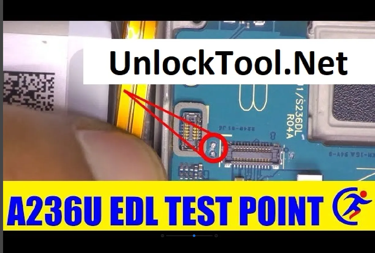 Test point EDL 9008 Samsung Galaxy A23 5G (SM-A236U) - Vị trí chập test point trên mainboard