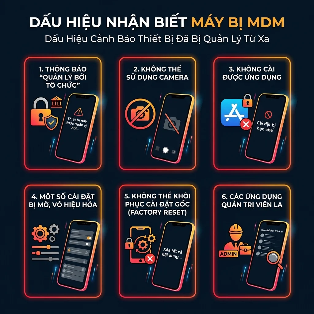 6 dấu hiệu nhận biết điện thoại Android bị MDM quản lý