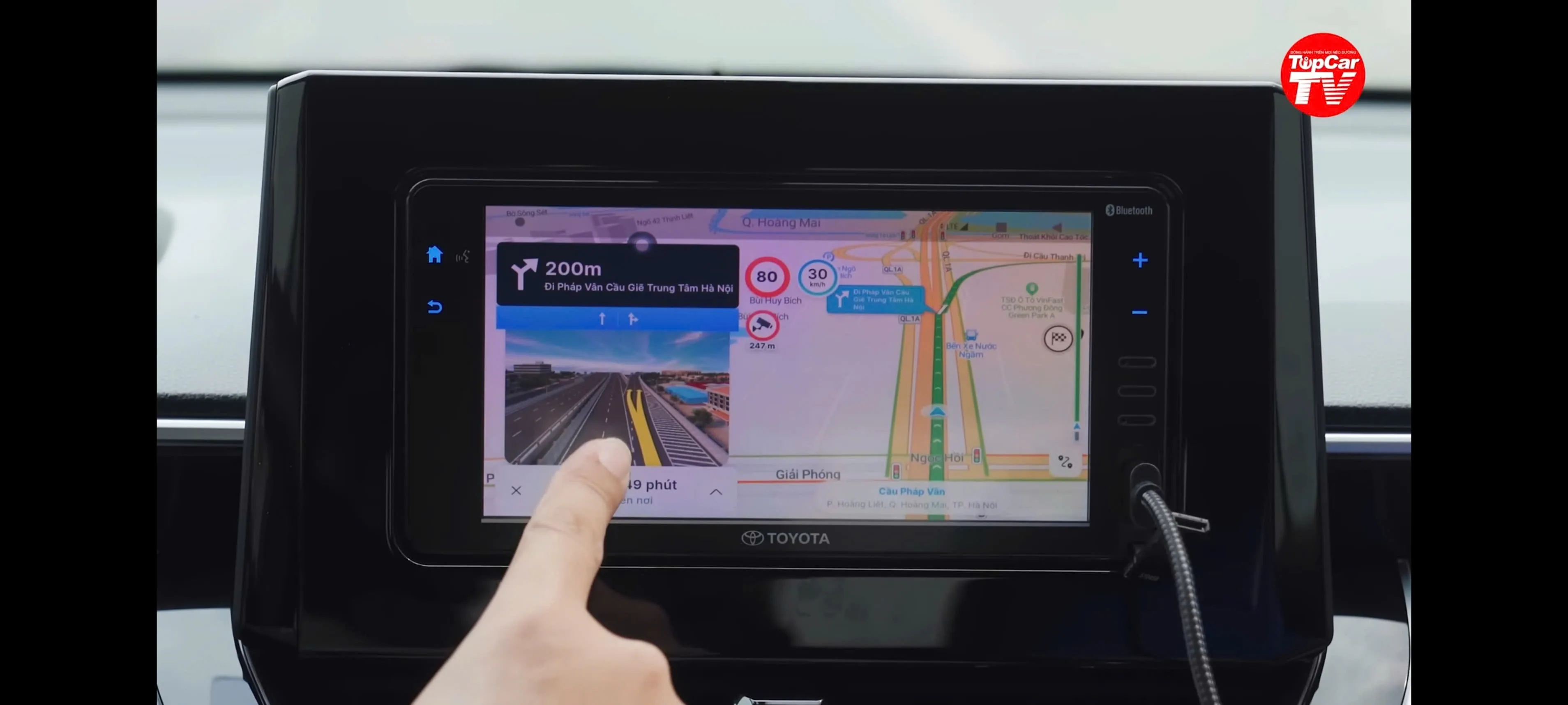 Trải nghiệm Vietmap Live Pro chế độ AR Split-View 3D tại Cầu Pháp Vân Hà Nội
