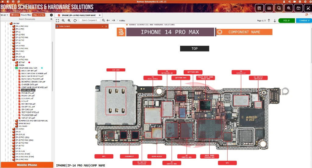 Định vị linh kiện iPhone 14 Pro Max