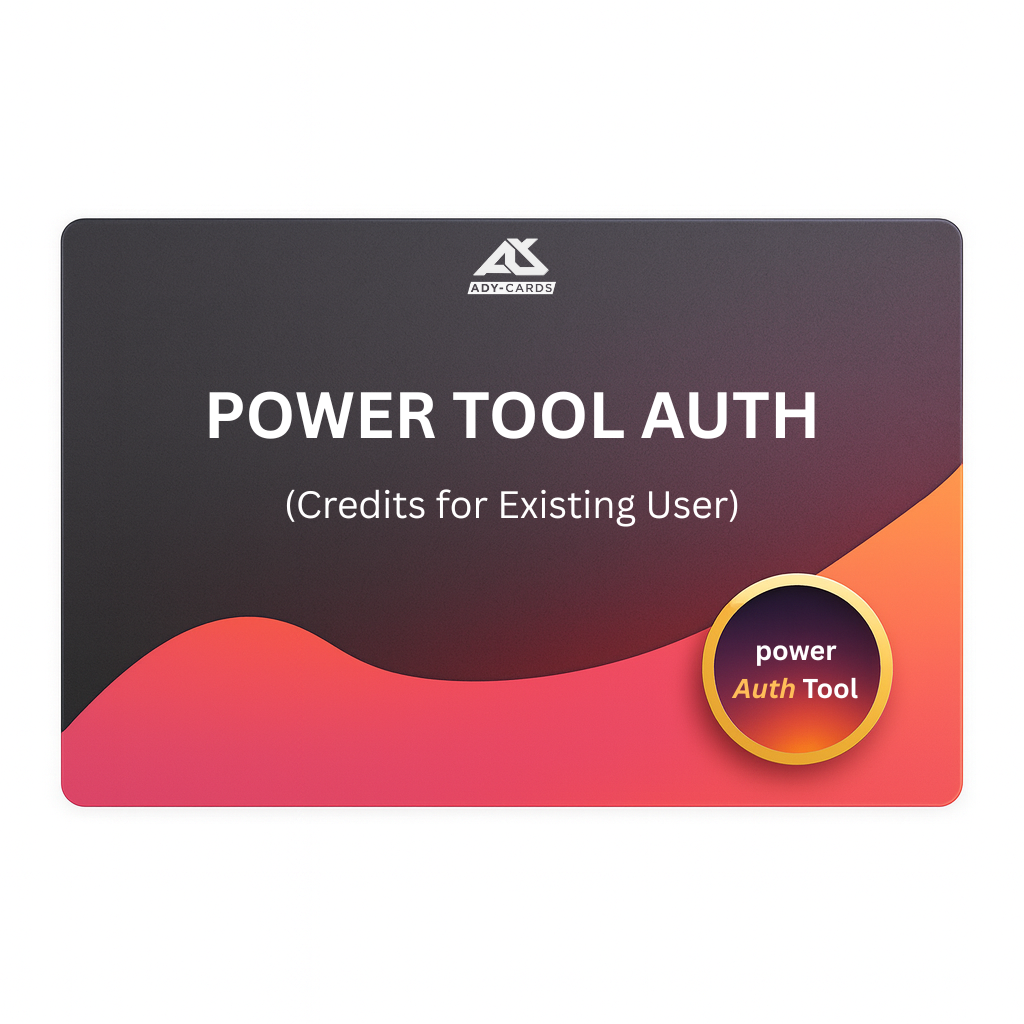 Power Tool Auth Transfer (Credits for Existing User)