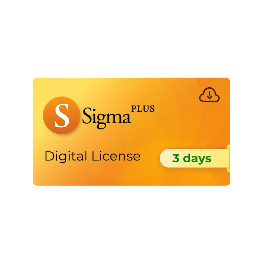 Sigma Plus 3 Days License